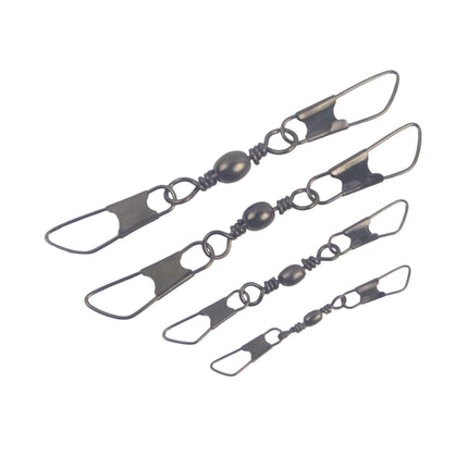 Swimerz Double Snap Barrel Swivels, Size 4, 12 pack.
