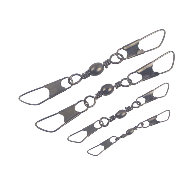 Swimerz Double Snap Barrel Swivels, Size 4, 12 pack.