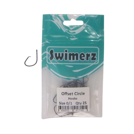 Swimerz 0/1 Offset Circle Hook 25 Pack.