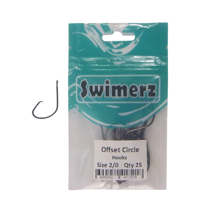 Swimerz 2/0 Offset Circle Hook 25 Pack.