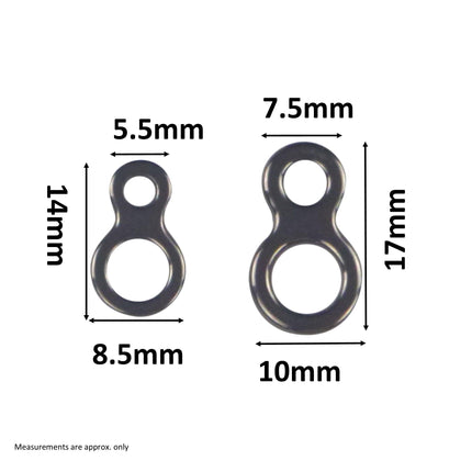 Swimerz 180kg Solid Double Rings, 14mm, 20 pack.