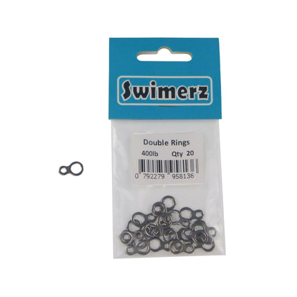 Swimerz 180kg Solid Double Rings, 14mm, 20 pack.