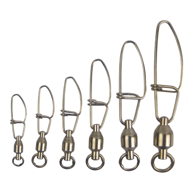 Swimerz HD Ball Bearing Swivels with Crosslock Snap, Size 3, 20 pack.