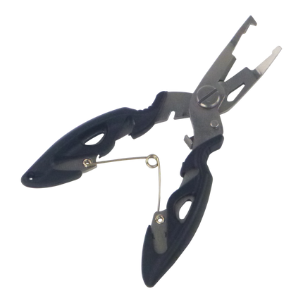 Rig Ezy Split Ring Pliers, Offset, Black.