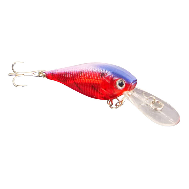 Finesse 'Madbass' Opaque Red, 85mm Deep Diving Crankbait.