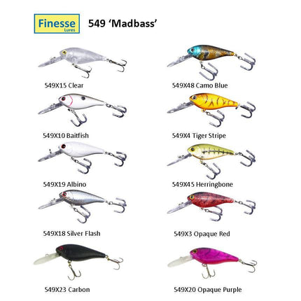 Finesse 'Madbass' Baitfish, 85mm Deep Diving Crankbait.