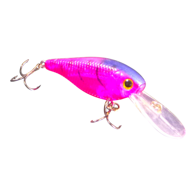Finesse 'Madbass' Opaque Purple, 85mm Deep Diving Crankbait.