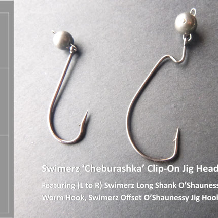 Swimerz 5 Gram Cheburashka Clip-On Jig Head 8 Pack.