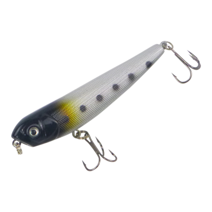 Toppu Mizzu Walking Dog, 85mm, Spotted Minnow.