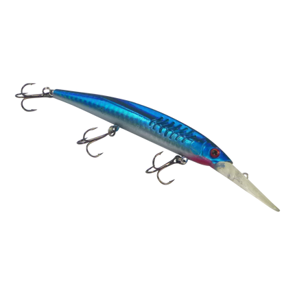 Finesse 'Flash Minnow' Blue Flash, 150mm Deep Diving Lure.