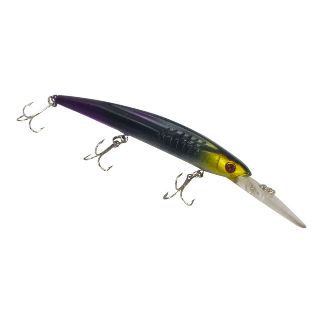 Finesse 'Flash Minnow' Black Gold, 150mm Deep Diving Lure.