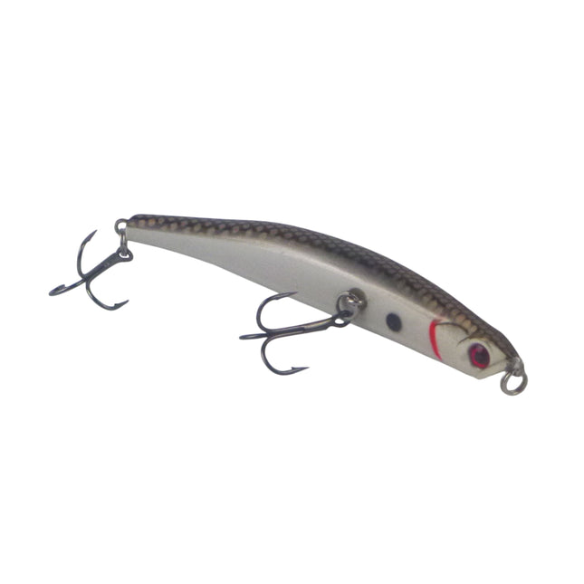 Toppu Mizzu Sidewinder Bent Minnow, 95mm, Baitfish.