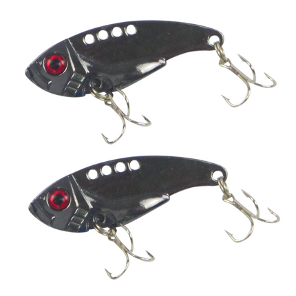 Finesse Metal Blade, Black Chrome 55mm, 2 Pack.