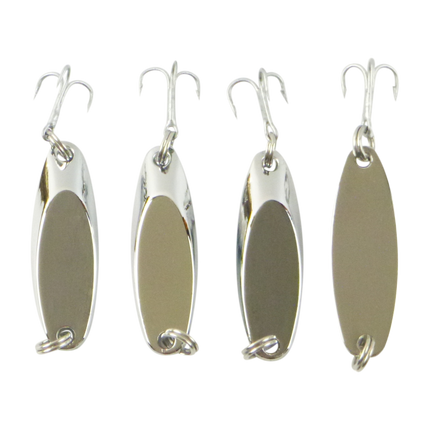 Finesse Chrome Kaster Jig, 7 Grams. Pack of 4 Jigs.