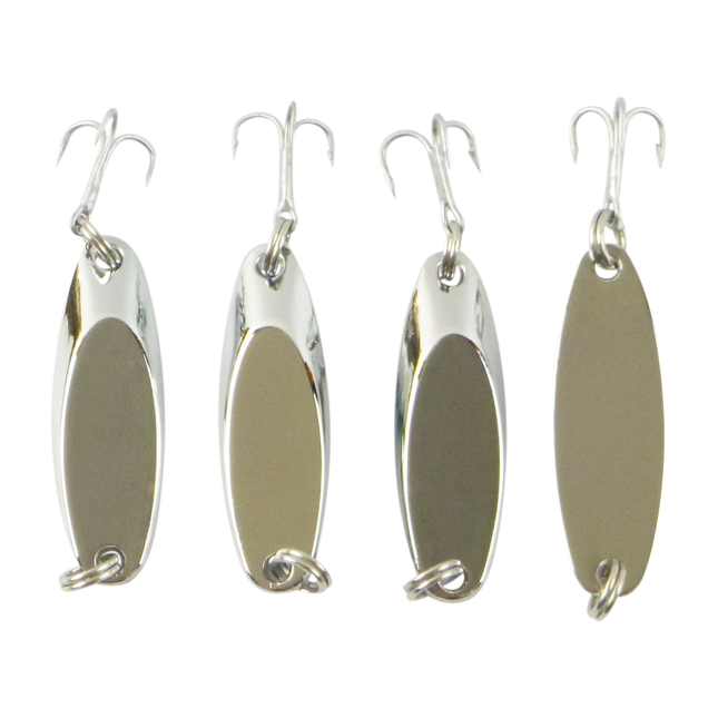 Finesse Chrome Kaster Jig, 7 Grams. Pack of 4 Jigs.
