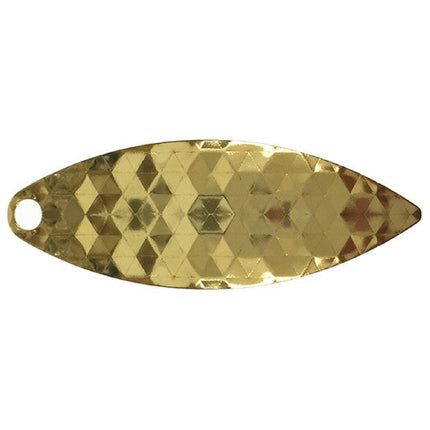 Artizan Hex Stamped 32mm Willow Blade, Brass, 5 Pack.