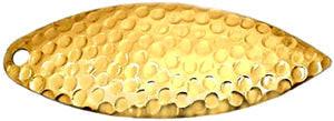 Artizan Hammered 57mm Willow Blade Brass, 5 Pack.