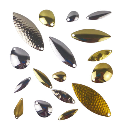 Artizan Smooth Colorado Blade, Brass, 17mmL x 13mmW, Qty 5.