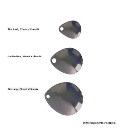 Artizan Smooth Colorado Blade, Nickel, 28mmL x 23mmW, Qty 5.