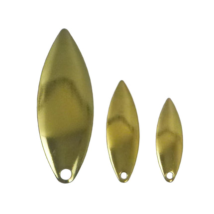Artizan Smooth Willow Blade, Brass, 26mmL x 8mmW, Qty 5.