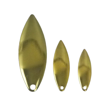 Artizan Smooth Willow Blade, Brass, 48mmL x 17mmW, Qty 5.