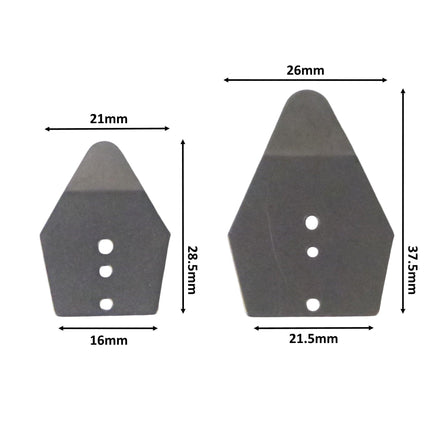 Artizan Shakee Blade, 37.5L x 26mmW, Base 21.5mm, Qty 10.