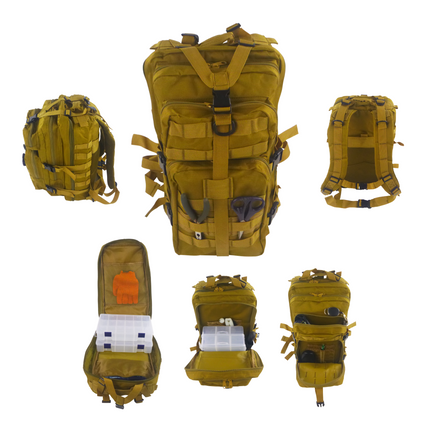 BSTC Fishers Back Pack, Tan.