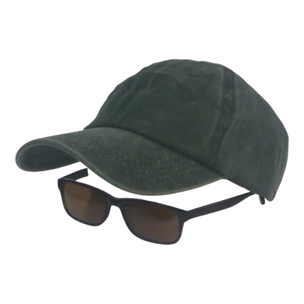 BSTC 6-Panel Baseball Cap, Distressed Cotton, Green.