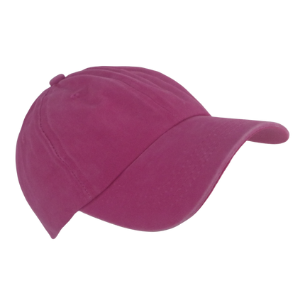 BSTC 6-Panel Baseball Cap, Distressed Cotton, Hot Pink.