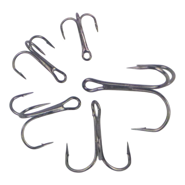 Swimerz Round Bend Trebles Size 8, 50 pack.