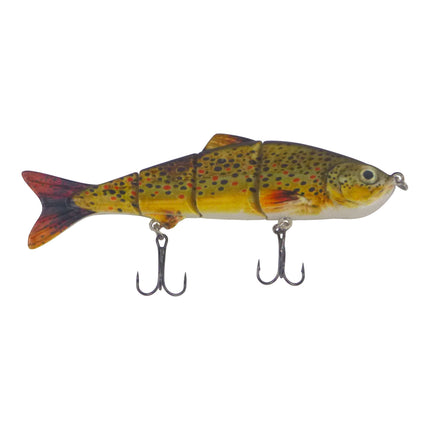 Finesse Naturals 4 Segment Swimbait, 110mm, Brown Trout.