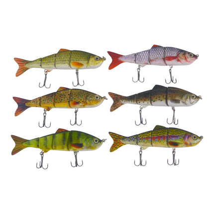 Finesse Naturals 4 Segment Swimbait, 110mm, Brown Trout.