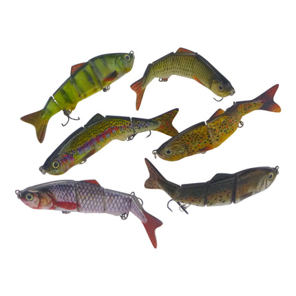 Finesse Naturals 4 Segment Swimbait, 110mm, Brown Trout.
