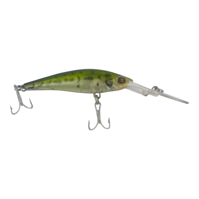 Finesse Wobbler Diving Lure, Olive Camo, 90mm.