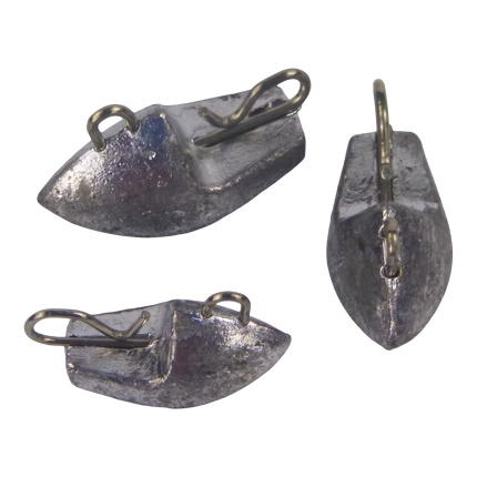 Swimerz 10gm Arrowhead Jig Head, 3/8oz, Lead, Qty 12.