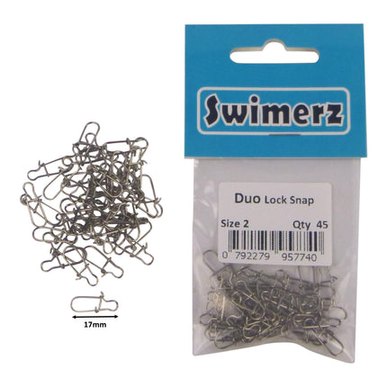 Swimerz Duo Lock Snaps Size 2. Pack 45 pack.
