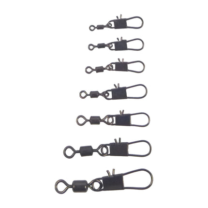 Swimerz Rolling Swivel w Interlock Snap, Size 14, 50 pack.