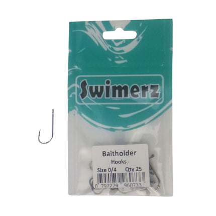 Swimerz 0/4 Baitholder Hook, Qty 25.