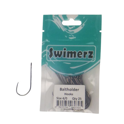 Swimerz 4/0 Baitholder Hook, Qty 25.