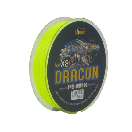 Samdely Dracon X8 Braid, Yellow, #3.0, 30lb, 300Mtr.