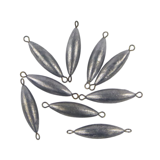Swimerz 4oz Torpedo Trolling Sinker, Lead 9 Pack.