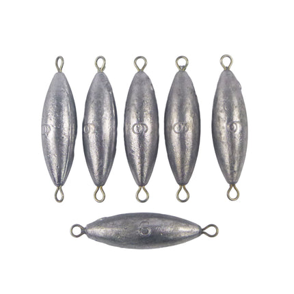 Swimerz 6oz Torpedo Trolling Sinker, Lead 6 Pack.