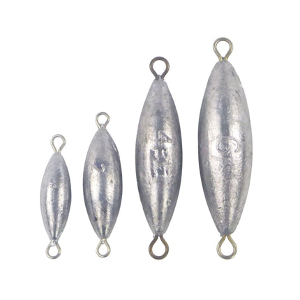 Swimerz Bulk Pack Torpedo Trolling Sinker, 4 sizes, Qty 58.