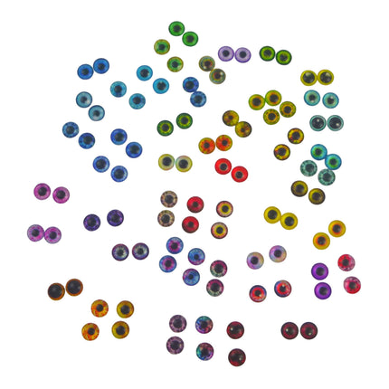 Artizan Molded Lure Eyes, 10mmD, 50*2, Qty 100.