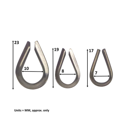Swimerz Rigging Thimbles, 3.0mm, Qty 25.