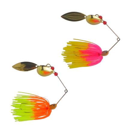 Dekoi 15gm LS17 Closed Eye Spinnerbait, Pink Yellow, Qty 2.