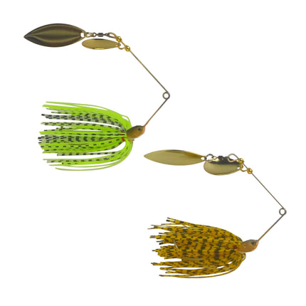 Dekoi 15gm LS18 Closed Eye Spinnerbait, Orange Stripey, Qty 2.