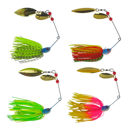 Dekoi 18gm LS20 Closed Eye Spinnerbait, Lime Green, Qty 2.