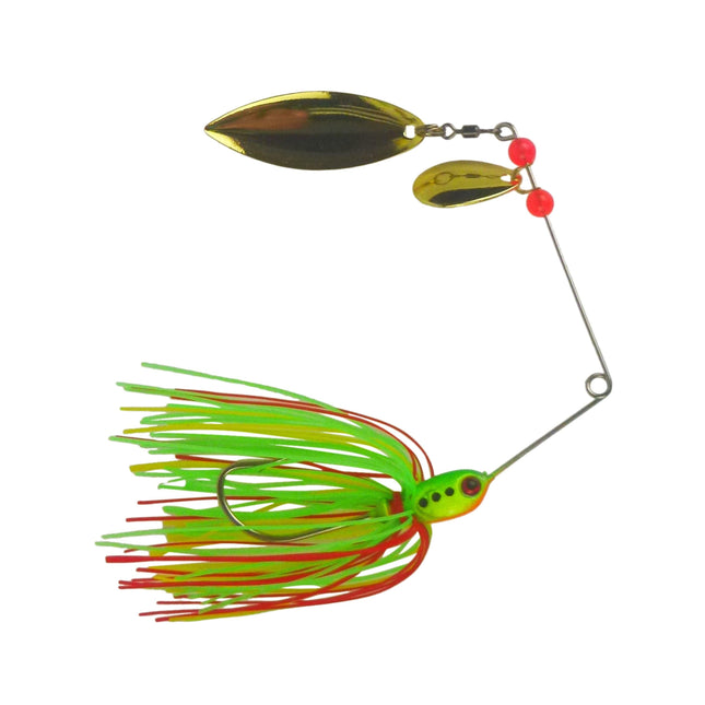 Dekoi 17gm LS21 Closed Eye Spinnerbait, Lemon Lime, Qty 2.