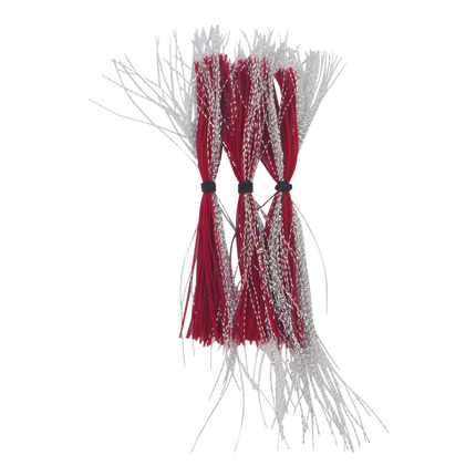 Dekoi Krystal Flash Lure Skirts, Silver Neon.